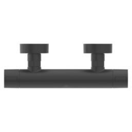 Ideal Standard Alu+ Exposed Single Outlet Thermostatic Silk Black Bar Mixer Shower Valve