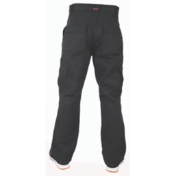 Lee Cooper LCPNT206 Classic Kneepad Trousers Black 34" W 31" L