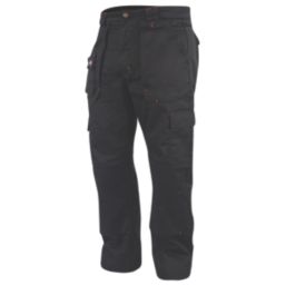 Lee Cooper LCPNT206 Classic Kneepad Trousers Black 34" W 31" L