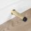 Eclipse Cylindrical Knurled Wall Mounted Projection Door Stop 20 x 83mm Satin Brass
