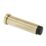 Eclipse Cylindrical Knurled Wall Mounted Projection Door Stop 20 x 83mm Satin Brass