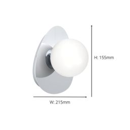 Eglo Castrovido LED Bathroom Wall Light Chrome 4.2W 470lm