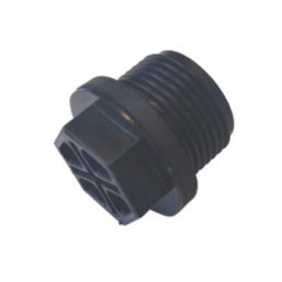 Straight PLC 19mm Flanged Blanking Plug