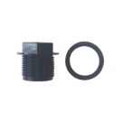 Straight PLC 19mm Flanged Blanking Plug