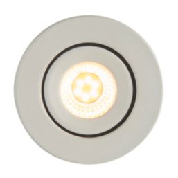 Saxby Lalo Tilt Round LED Downlight Matt White 4W 240lm