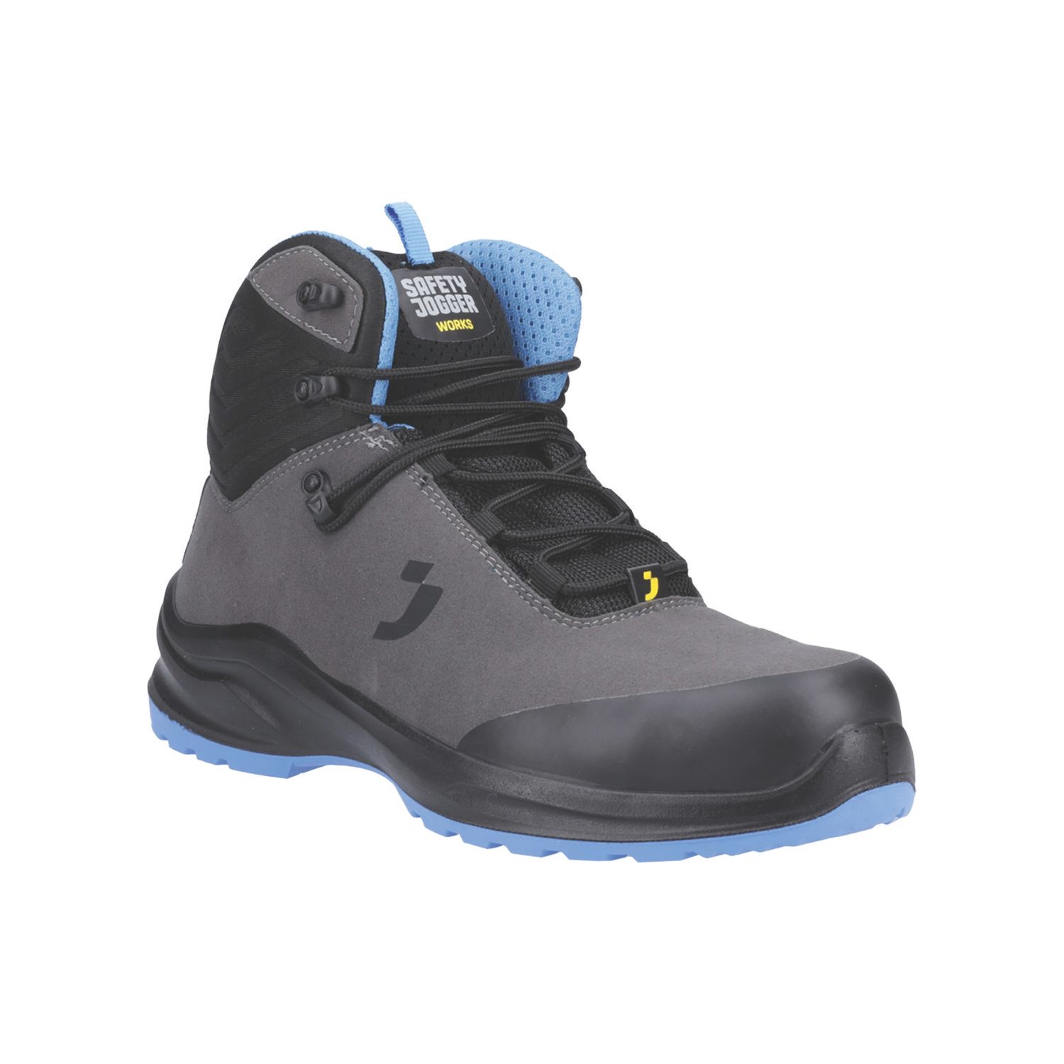 Safety Jogger Modulo S3S Mid Size 10 Grey Water-Resistant Safety Boots (324XK)