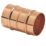 Yorkshire  Copper Solder Ring Equal Couplers 22mm 2 Pack