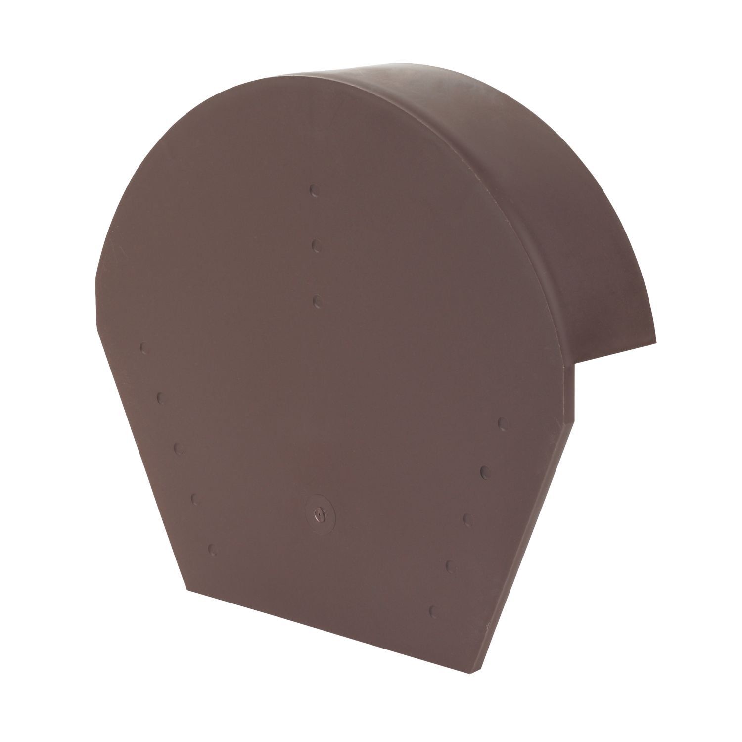 Glidevale Protect Brown Universal Dry Verge Half Round Ridge Caps 2 Pack (3254J)