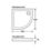 Mira Flight Safe Quadrant Shower Tray White 1000mm x 1000mm x 40mm