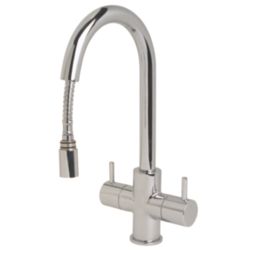 Swirl Fresco  Pull-Out Mono Mixer Kitchen Tap Chrome
