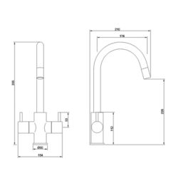Swirl Fresco  Pull-Out Mono Mixer Kitchen Tap Chrome