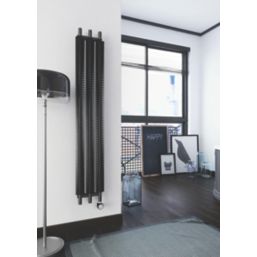 Terma Ribbon VE Wall-Mounted Oil-Filled Radiator Black 600W 290mm x 1800mm