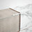 Homelux 9mm Straight Aluminium Tile Trim White Marble 2.5m