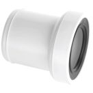 McAlpine  Rigid Straight Telescopic Toilet Socket Extension White 138mm