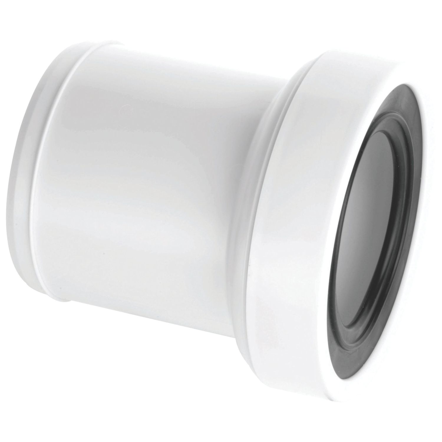 McAlpine Rigid Straight Telescopic Toilet Socket Extension White 138mm (325JJ)