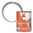 V33  750ml Pure White Matt Stain Block  Paint