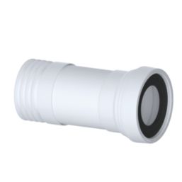 Viva Slinky-Fit Flexible Straight Long Pan Connector White 300-700mm