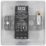 British General Nexus Metal 1-Gang 2-Way LED Dimmer Switch  Brushed Steel