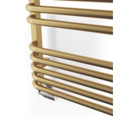 Terma 1140mm x 500mm 2017BTU Brass Curved Designer Towel Radiator