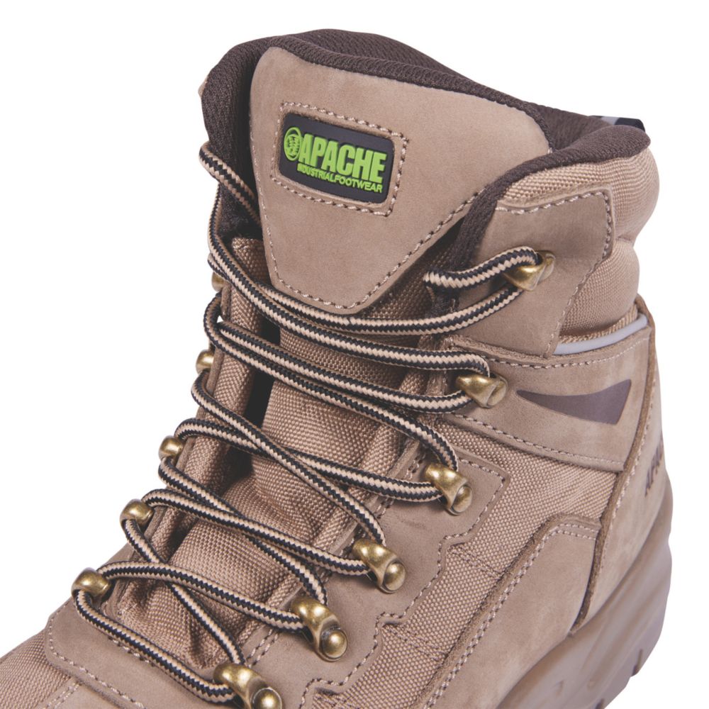 Apache Nelson Size 7 Stone Steel Toe Cap Safety Boots - Screwfix