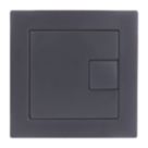Square Dual-Flush Flushing Button Black