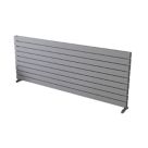 Ximax Oceanus 670mm x 1800mm 6502BTU Silver Horizontal Designer Radiator