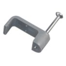 Vimark Grey Flat Single Twin & Earth Cable Clips 10mm 100 Pack