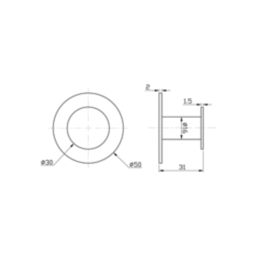 Swirl Caldew Bathroom Hook Black