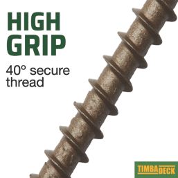 Timbadeck  PZ Double-Countersunk  Decking Screws 4.5mm x 85mm 100 Pack