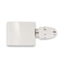 Ximax Standard 15mm x 1/2" White Straight Modern Thermostatic Radiator Valve Head & Body