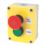 Hylec 1DE.02.01AG-SF Double Pole Flush & Mushroom Head Push-Button Isolator Switch NO/NC