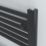 Azur 750mm x 500mm 1024BTU Black Flat Electric Towel Radiator