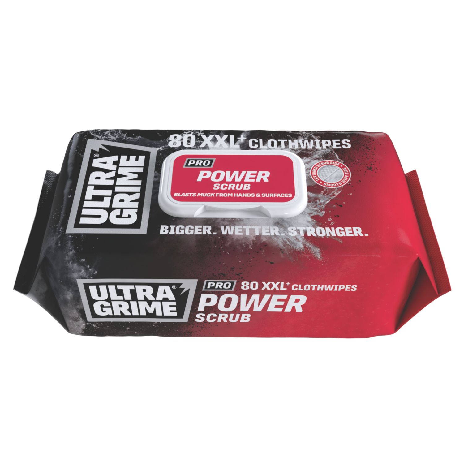 Ultragrime Pro Power Scrub XXL+ Cleaning Wipes White 80 Pack (326CH)