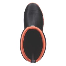 Muck Boots Grit S5 Size 12  Black & Orange  Safety Wellies