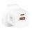 Masterplug 2-Outlet Type A & C Plug-In USB Charger White 3.6A