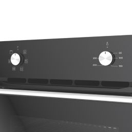 Cooke & Lewis  Built-in Multi-Function Oven & Ceramic Hob Black