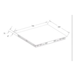 Cooke & Lewis  Built-in Multi-Function Oven & Ceramic Hob Black