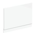 Highlife Bathrooms Halite Adjustable End Bath Panel 800mm Gloss White 2 Pieces