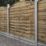 Forest Dome Double-Slatted Curved Top Fence Panels Natural Timber 6' x 6' Pack of 3