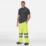 Regatta Pro Hi Vis Packaway Trousers Elasticated Waist Yellow Medium 34" W 32" L