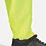 Regatta Pro Hi Vis Packaway Trousers Elasticated Waist Yellow Medium 34" W 32" L
