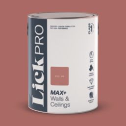 LickPro Max+ 5Ltr Red 04 Eggshell Emulsion  Paint