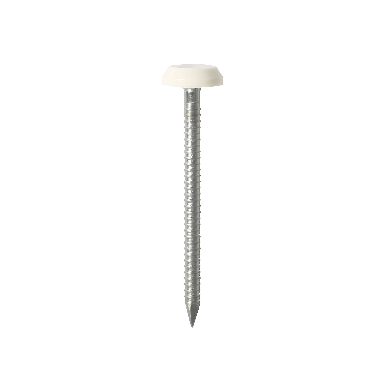Timco Polymer-Headed Nails White Head A4 Stainless Steel Shank 3.2mm x 65mm 100 Pack (326KF)