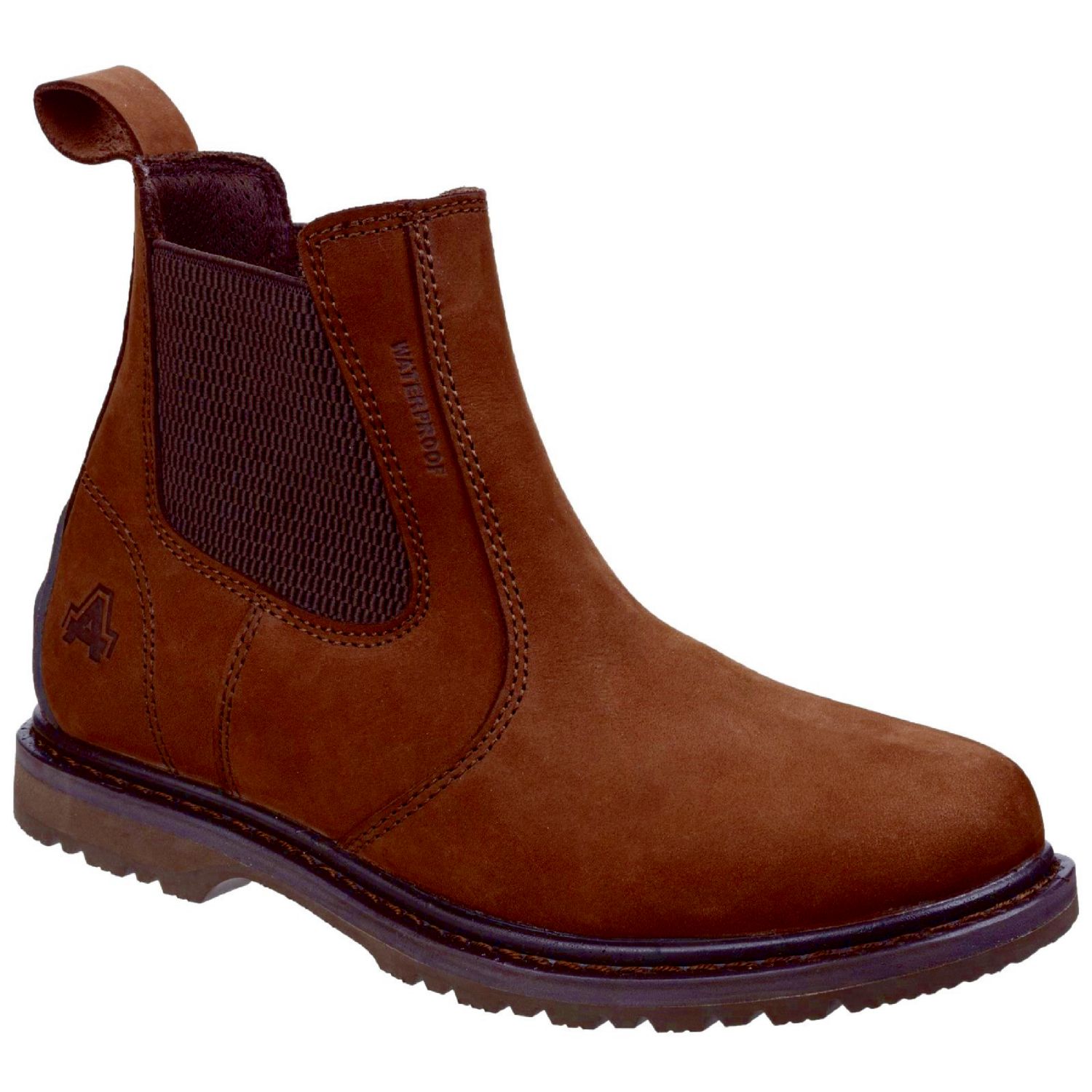 Amblers Aldingham Size 7 Brown Waterproof Non Safety Dealer Boots (326PP)