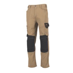 Site Coppell Work Trousers Tan/Black 34" W 32" L