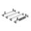Van Guard VG315-4 Nissan Primastar 2022 on ULTI Van Roof Bars 1570mm