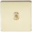 Knightsbridge  10AX 1-Gang 2-Way Light Switch  Polished Brass