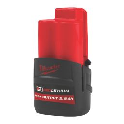 Milwaukee M12HB2.5 12V 2.5Ah Li-Ion RedLithium High Output Battery