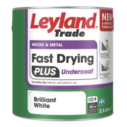 Leyland Trade 2.5Ltr Brilliant White Matt Wood & Metal Undercoat