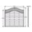 Forest Prague  Lattice Curved Top Fence Panels Natural Timber 6' x 6' Pack of 8